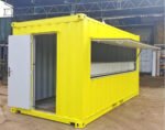 Contenedor de transporte de 20 pies transformado en cafetería/bar/snack bar