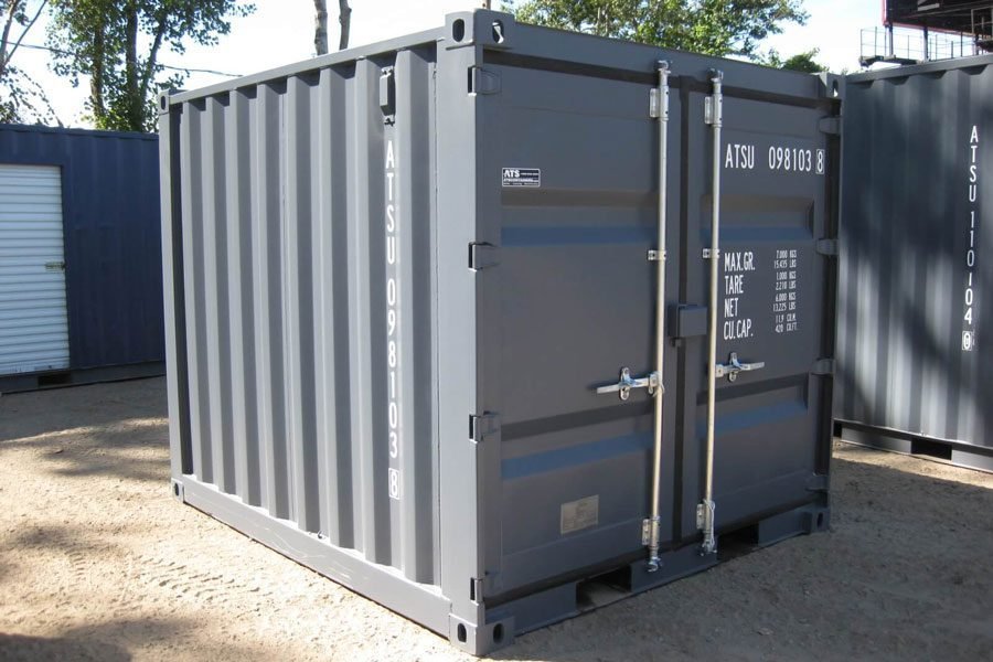 9ft-mini-shipping-container_c6e88153-0508-4084-bf4b-1d5983db57a8.jpg CONTENEDOR MARITIMO 10ftx8ft (NUEVO) Gris - Imagen 1