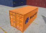 CONTENEDOR MARITIMO DE 20 PIES NARANJA - NUEVO