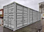 CONTENEDOR MARITIMO DE 40 PIES HC 12M BLANCO CON APERTURA LATÉRAL